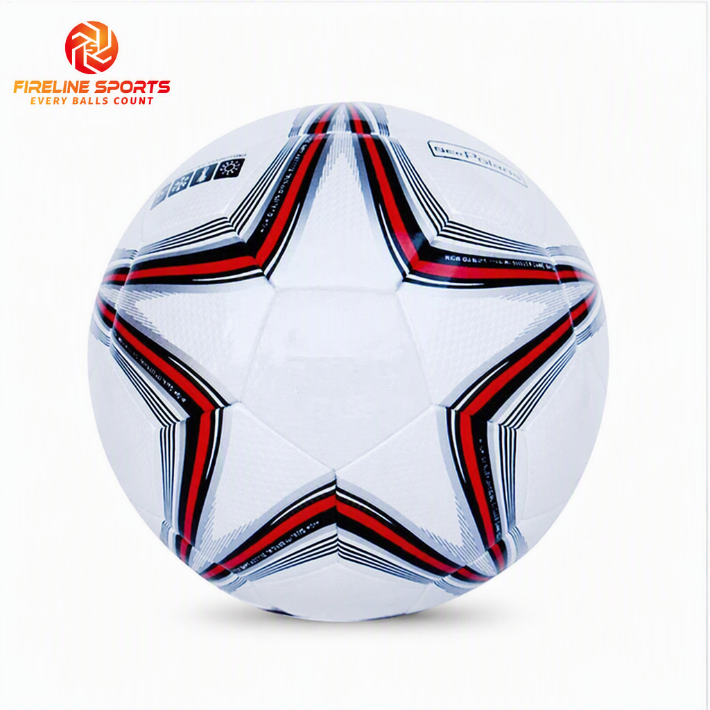 Soccer Ball — Star Design Red/Black