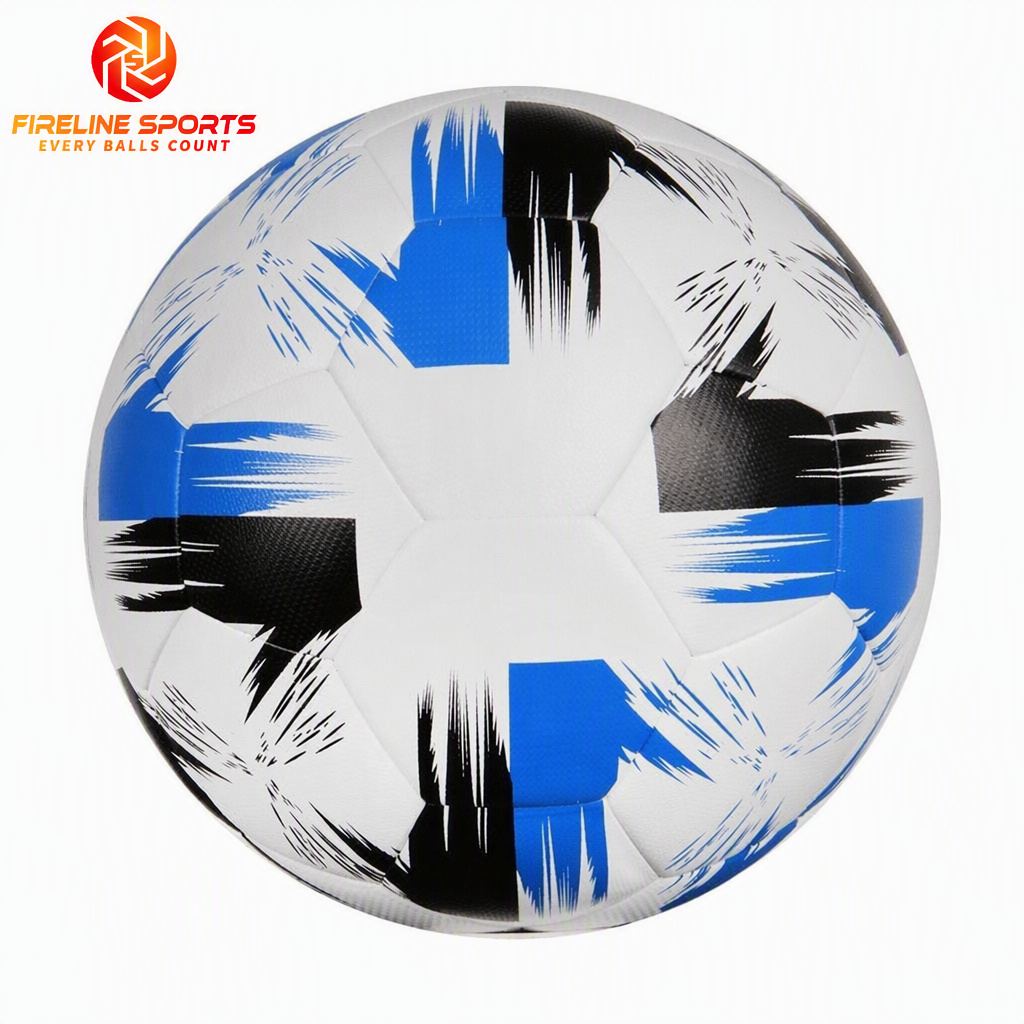Soccer Ball — Brush Stroke Blue