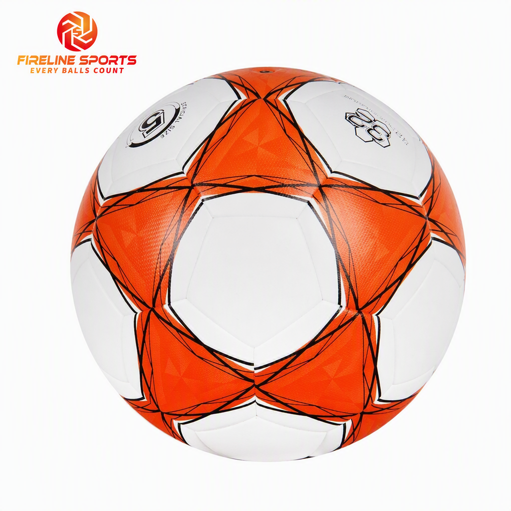 Soccer Ball — Orange/Black 32 Panel