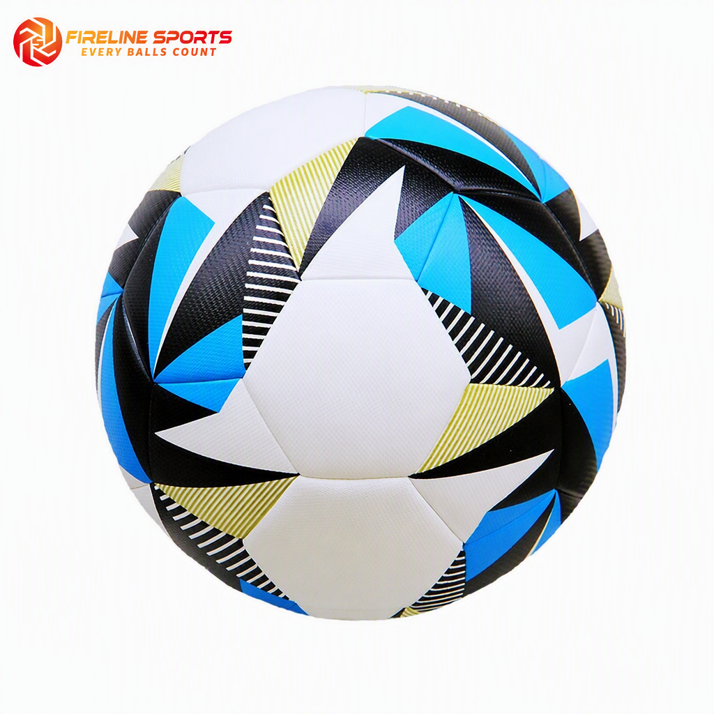 Soccer Ball — Cyan/Yellow/Black Tech
