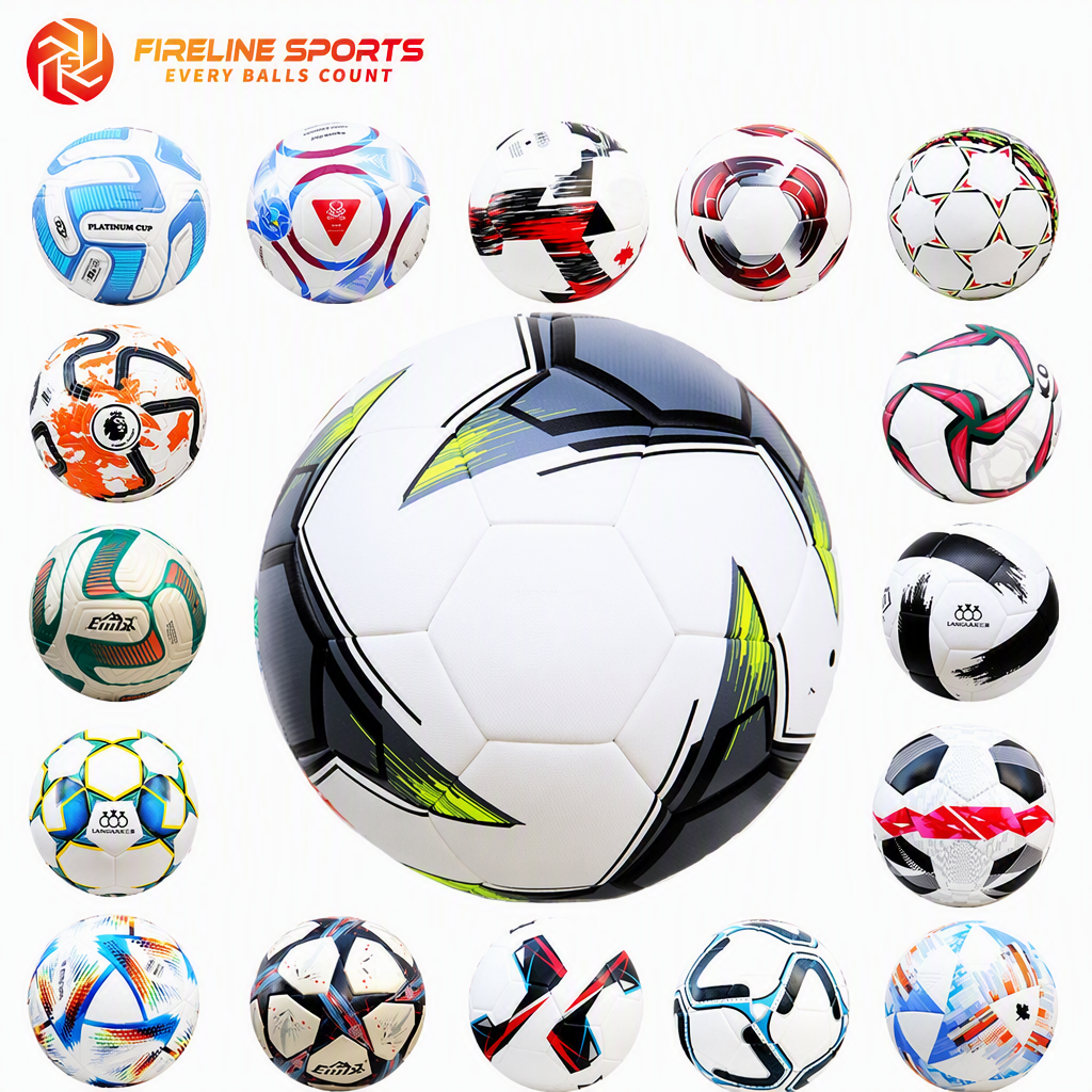 Soccer Ball — Orange Geometric Abstract