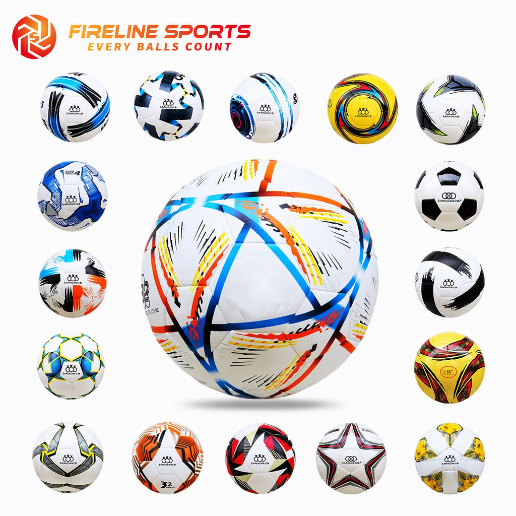 Soccer Ball — Orange/Multi Pattern